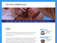 Tablet Screenshot of hannieschaftschool.nl